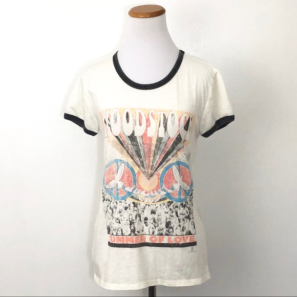 Mighty Fine Tops - Mighty Fine Woodstock Retro Ringer Tee Shirt